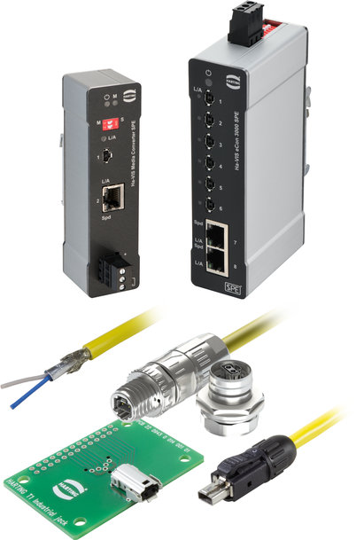 HARTING  DEVELOPPE SA GAMME LE SINGLE PAIR ETHERNET (SPE) 